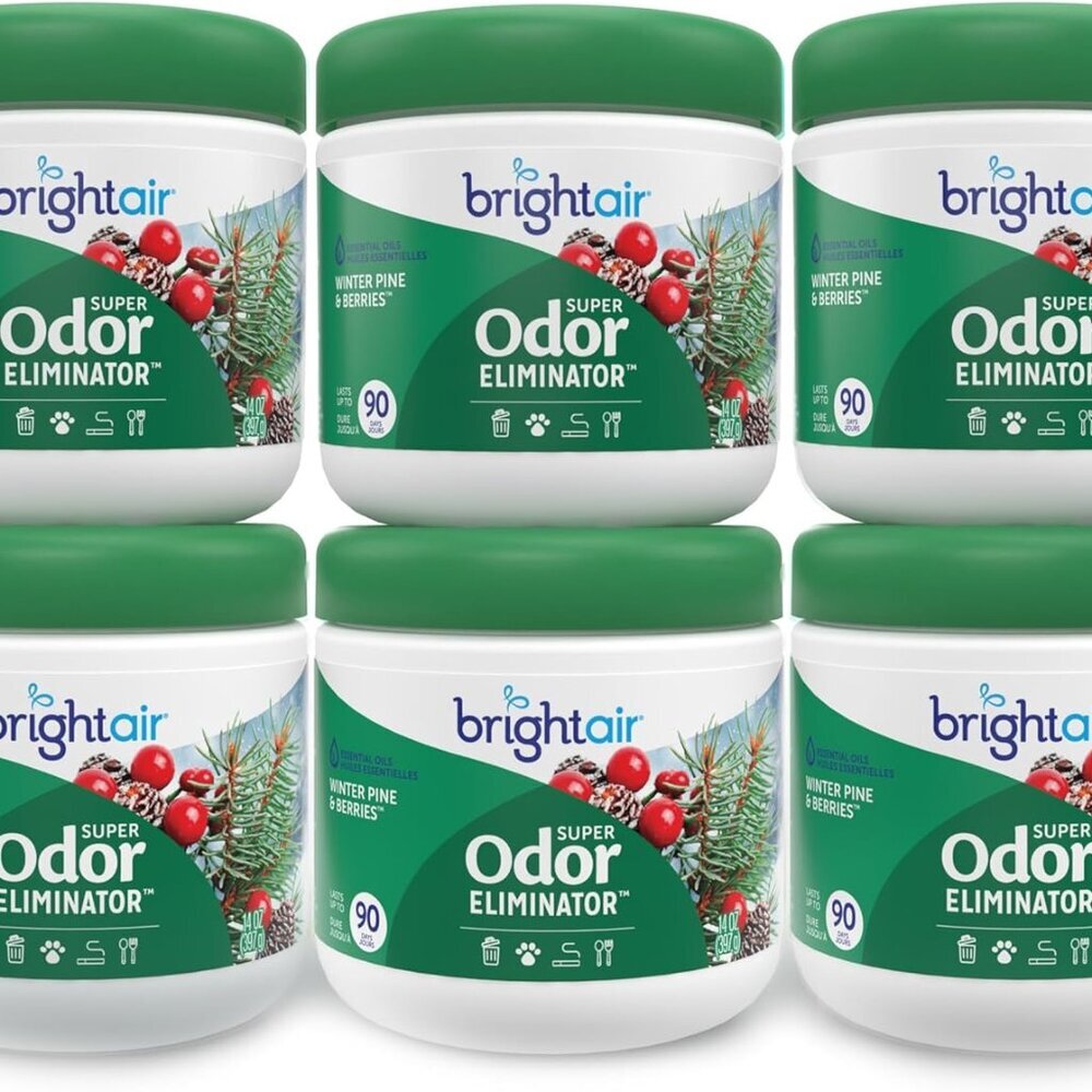 14 oz. Super Odor Eliminator, For Medium-Size Spaces, Winter Pine & Berries Scen